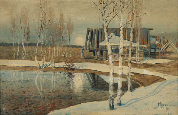 Музалевский Борис Михайлович. Весенний пейзаж 